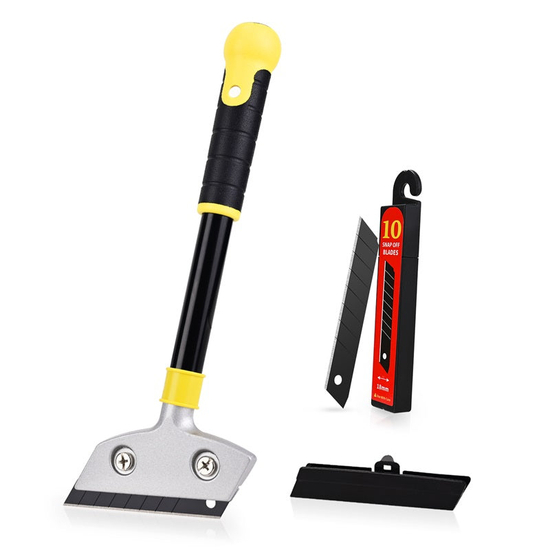 FOSHIO 4inch Razor Blade Scraper Tool Metal Floor Scraper for Glue Sti