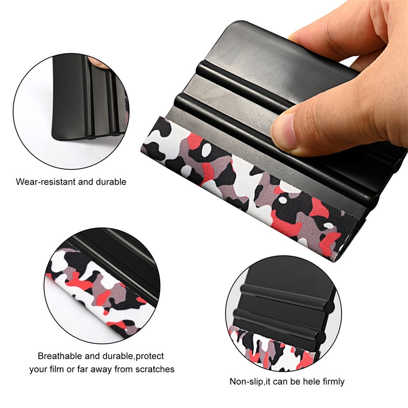 PRO Car Wrap Vinyl Tools Kit TPU Gasket Squeegee Scraper Razor Glove 4  Magnets