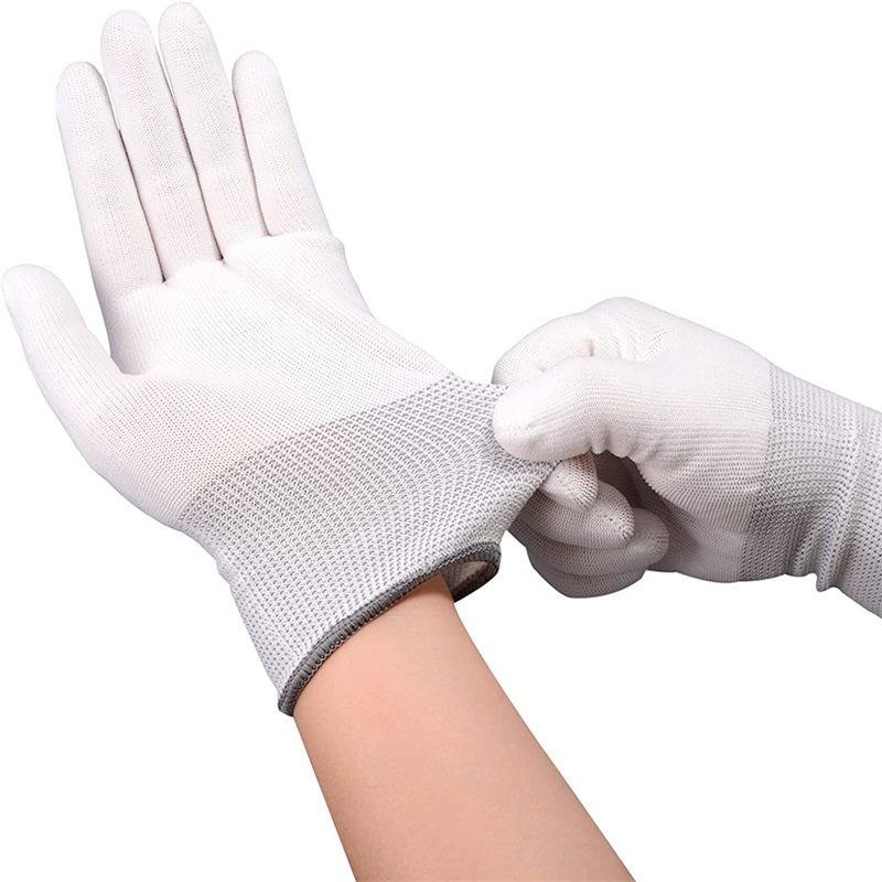 5 Pair White Cotton Wrapping Gloves Application Tools For Car Wrap
