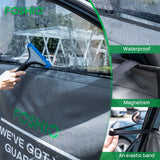 FOSHIO 2PCS Magnet Car Door Cover Vehicle Fabric Door Cover Car Wrap Tools