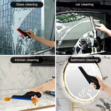 FOSHIO 3Pcs Car Tint Rubber Squeegee Window Glass Cleaning Scraper Tool