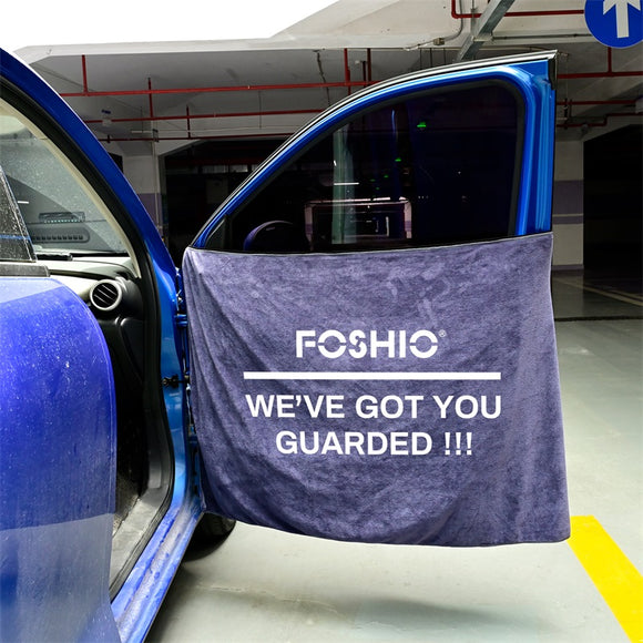 FOSHIO 2PCS Car Door Protector Cover for Car Washing Cleaning Absorb Water for Wapping
