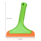FOSHIO 2PCSHandle Silicone Squeegee Auto Water Wiper Blade Shower Squeegee for Household Cleaning