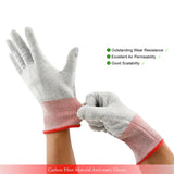 FOSHIO 4Pairs Working Gloves Vinyl Wrap Carbon Fiber Gloves for Car Wrapping