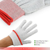 FOSHIO 4Pairs Working Gloves Vinyl Wrap Carbon Fiber Gloves for Car Wrapping