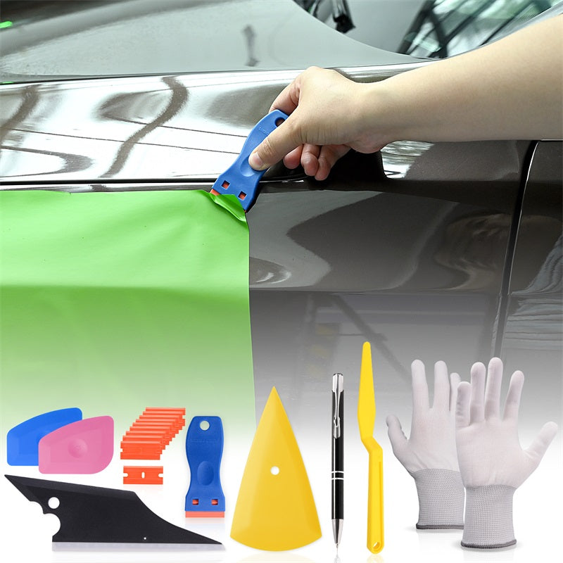 FOSHIO Vehicle Window Tinting Tools Kit Vinyl Car Wrap Application Squ
