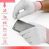 FOSHIO 4Pairs Working Gloves Vinyl Wrap Carbon Fiber Gloves for Car Wrapping