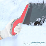 FOSHIO Wrap Tint Squeegee Handle Rubber Vinyl Squeegee for Water Snow Cleaning