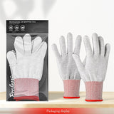 FOSHIO 4Pairs Working Gloves Vinyl Wrap Carbon Fiber Gloves for Car Wrapping