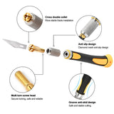 FOSHIO Vinyl Utility Knife Wrapping Paper Hobby Craft Cutting Knife Set