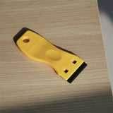 FOSHIO Plastic Razor Blade Scraper with 100pcs Double Edged Blades for Paint Sticker Remove