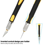 FOSHIO Vinyl Utility Knife Wrapping Paper Hobby Craft Cutting Knife Set