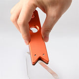 FOSHIO New V Shape Alloy Vinyl Edge Cleaning Aid Tool Window Tint Wrapping Trim Tool