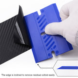 FOSHIO Soft Scraper Vinyl Sticker Decal Remover Tool Window Tint Water Dust Wiper Card Squeegee