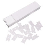 FOSHIO 100PCS/Pack Hob Scraper Blades for Plastic Razor Scraper Double Edge