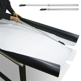 FOSHIO Extendable Handle Vinyl Film Cutter+10pcs Blade Wallpaper Sheet Manual Back Slitter Cutting Knife