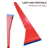 FOSHIO Long Handle Triangle Vehicle Car Tint Window Glass Water Wiper Vinyl Wrapping Squeegee