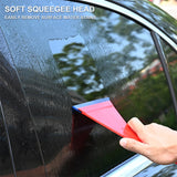 FOSHIO Long Handle Triangle Vehicle Car Tint Window Glass Water Wiper Vinyl Wrapping Squeegee