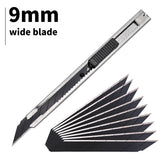 FOSHIO 50pcs 30/60 Degree Carbon Steel Blades Snap Off Blade for Art Knife Car Vinyl Film Wallpaper Cutting Tool