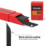 FOSHIO 50pcs 30/60 Degree Carbon Steel Blades Snap Off Blade for Art Knife Car Vinyl Film Wallpaper Cutting Tool