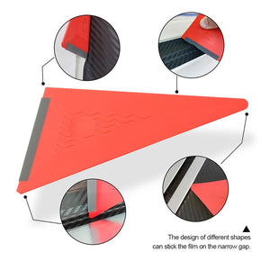 FOSHIO Wrapping Install Squeegee Soft Edge Vinyl Car Wrap Tool Window Tinting Scraper