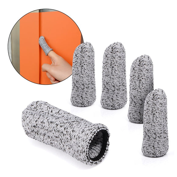 FOSHIO 5PCS Nylon Vinyl Car Wrap No Scratch Finger Sleeve Protective Work Gloves
