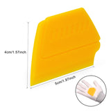FOSHIO 3pcs Vinyl Tint Plastic Squeegee Window Glass Water Cleaning Scraper