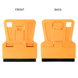 FOSHIO Wholesale 200PCS Mini Double Edge Plastic Razor Cleaning Scraper for Old Glue Sticker Remove