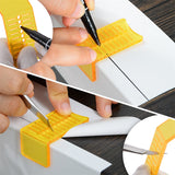 FOSHIO Vinyl Film Install Measure Scraper Wrapping Film Stickers Mark Cutting Aid Tool