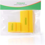 FOSHIO 2pcs Car Tinting Tool Rubber Squeegee Blade Window Tint Vinyl Wrapping Clean Scraper Water Wiper