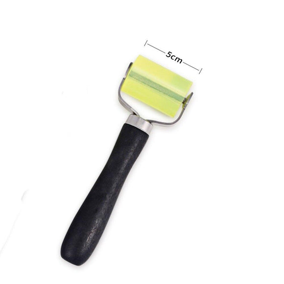 FOSHIO 5cm Wrapping Car Silicon Rubber Scraper Glass Vinyl Rolling Squeegee Tint Sticker Dust Cleaner