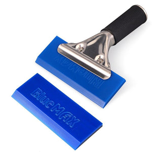 FOSHIO BlueMax Rubber Scraper Blade Window Glass Wash Cleaning Tint Tools