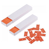 FOSHIO Plastic Razor Blades 200PCS Double Edge Scraper Blades for Adhesive Decals Label Remove