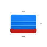 FOSHIO 3PCS Window Tint Car Wrap Plastic Squeegee with 10pcs Candy Felt Edge