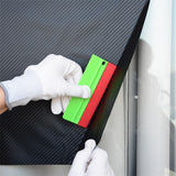 FOSHIO 2PCS Vinyl Wrap Film Scraper Sticker Edged Felt Squeegee Window Tint Tool 