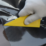 FOSHIO 3PCS Yellow Go Corner Plastic Vinyl Squeegee Window Film Installation Tinting Tool