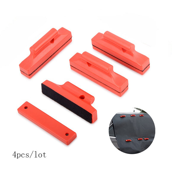 FOSHIO 4PCS Strong Magnetic Gripper Car Magnet Holder Window Tint Fix Squeegee Vinyl Wrap Car Accessories