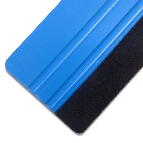 Wuzhou Felt Edge Squeegee, Car Vinyl Wrap Tool, Vinyl Squeegee Scraper,  Vinyl Straight Scraper Tool For Car Vinyl Wrap Window Tinting Film (5pcs,  Blue