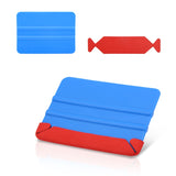 FOSHIO 3PCS Window Tint Car Wrap Plastic Squeegee with 10pcs Candy Felt Edge