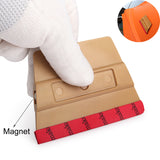 FOSHIO Vinyl Film Magnet Microfiber Felt Squeegee Carbon Foil Wrap Window Tint Tool
