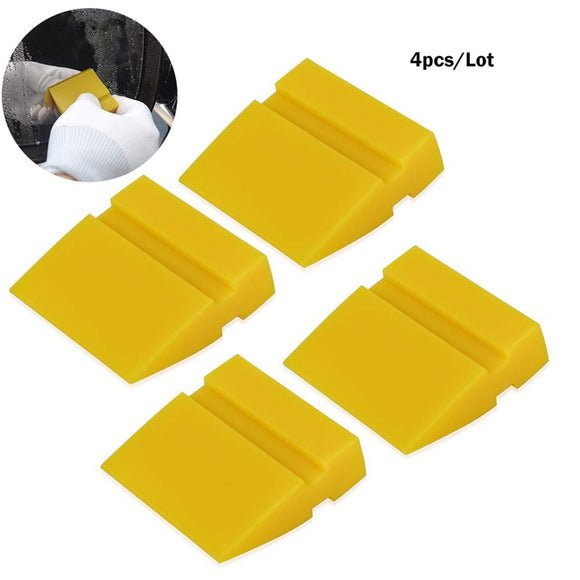 FOSHIO 4PCS 2inch Vinyl Silicone Turbo Blade Squeegee Window Tint Water Wiper