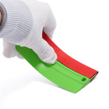 FOSHIO 2PCS Vinyl Wrap Film Scraper Sticker Edged Felt Squeegee Window Tint Tool 